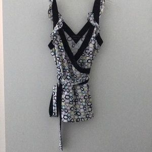 BCBG wrap top